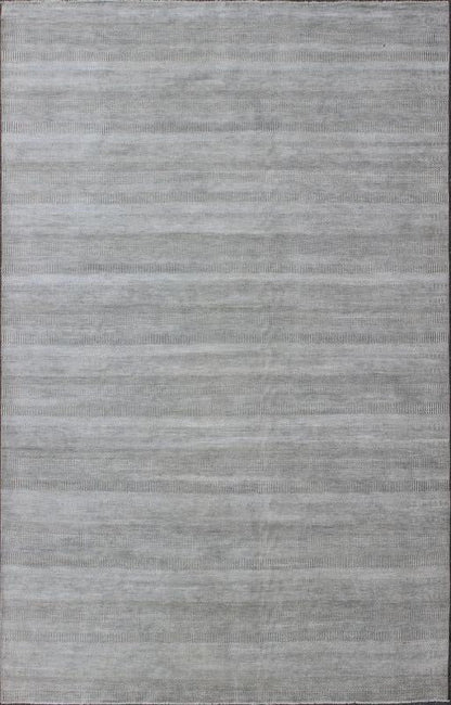 Large Modern Rug With Transitional Design in Shades of Grey and Ivory Large rug Transitional modern rug in shades of grey and ivory with small repeating design. Keivan Woven Arts /origin/ India Circa / 2010 IN - KAS - 8166 This fine hand - wov... - Keivan Woven ArtsIN - KAS - 8166 - 6971Rug