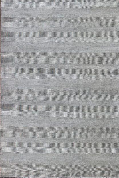 Large Modern Rug With Transitional Design in Shades of Grey and Ivory Large rug Transitional modern rug in shades of grey and ivory with small repeating design. Keivan Woven Arts /origin/ India Circa / 2010 IN - KAS - 8166 This fine hand - wov... - Keivan Woven ArtsIN - KAS - 8166 - 6971Rug
