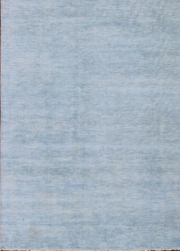 Keivan Woven Art's Fine Modern Rug in Transitional Design in Shades of Sky Blue. Fine Modern Rug With Transitional Design in Shades of Sky Blue IN - KAS - 8220, Transitional modern rug in shades of blue with small repeating design. origin/ India C... - Keivan Woven ArtsIN - KAS - 8220 - 6975Rug