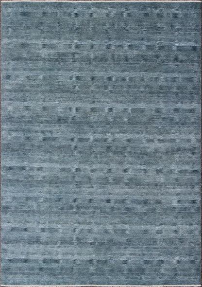 Keivan Woven Arts Fine Weave Modern Rug With Transitional Design in Charcoal and Blue. Transitional modern rug in shades of blue and charcoal with small repeating design. Measures: 9'11 x 13'8 Keivan Woven Arts / IN - KAS - 8223 / origin / India... - Keivan Woven ArtsIN - KAS - 8223 - 6979Rug