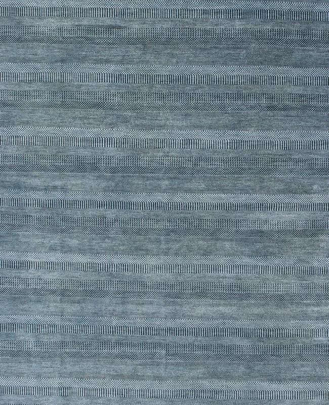 Keivan Woven Arts Fine Weave Modern Rug With Transitional Design in Charcoal and Blue. Transitional modern rug in shades of blue and charcoal with small repeating design. Measures: 9'11 x 13'8 Keivan Woven Arts / IN - KAS - 8223 / origin / India... - Keivan Woven ArtsIN - KAS - 8223 - 6979Rug