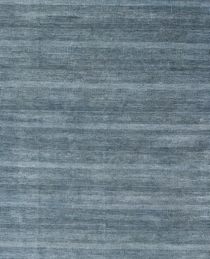 Keivan Woven Arts Fine Weave Modern Rug With Transitional Design in Charcoal and Blue. Transitional modern rug in shades of blue and charcoal with small repeating design. Measures: 9'11 x 13'8 Keivan Woven Arts / IN - KAS - 8223 / origin / India... - Keivan Woven ArtsIN - KAS - 8223 - 6979Rug