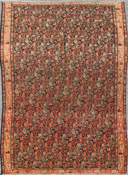 Antique Persian Finely Woven Mishan Malayer Rug rug/J10 - 0101, country of origin / type: Iran / Mishan Malayer, circa 1890 This amazing, antique Mishan Malayer finely woven Persian rug was handwoven around the fourth quarter of the 19th centur... - Keivan Woven ArtsJ10 - 0101 - 2251Rug