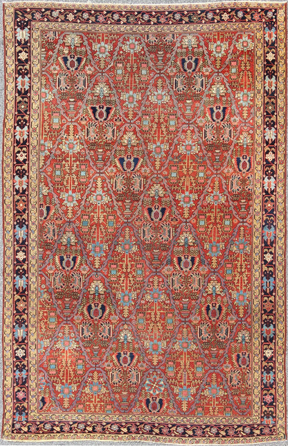 Antique 19th Century Persian Malayer Rug in All Over Geometric Design. Measures: 7'6 x 11'2. The richly colored and intricate design of this handwoven, antique 19th century Malayer rug distinguishes it from all others of its kind. The iconic all - ... - Keivan Woven ArtsKB - CN - 6031 - 742Rug