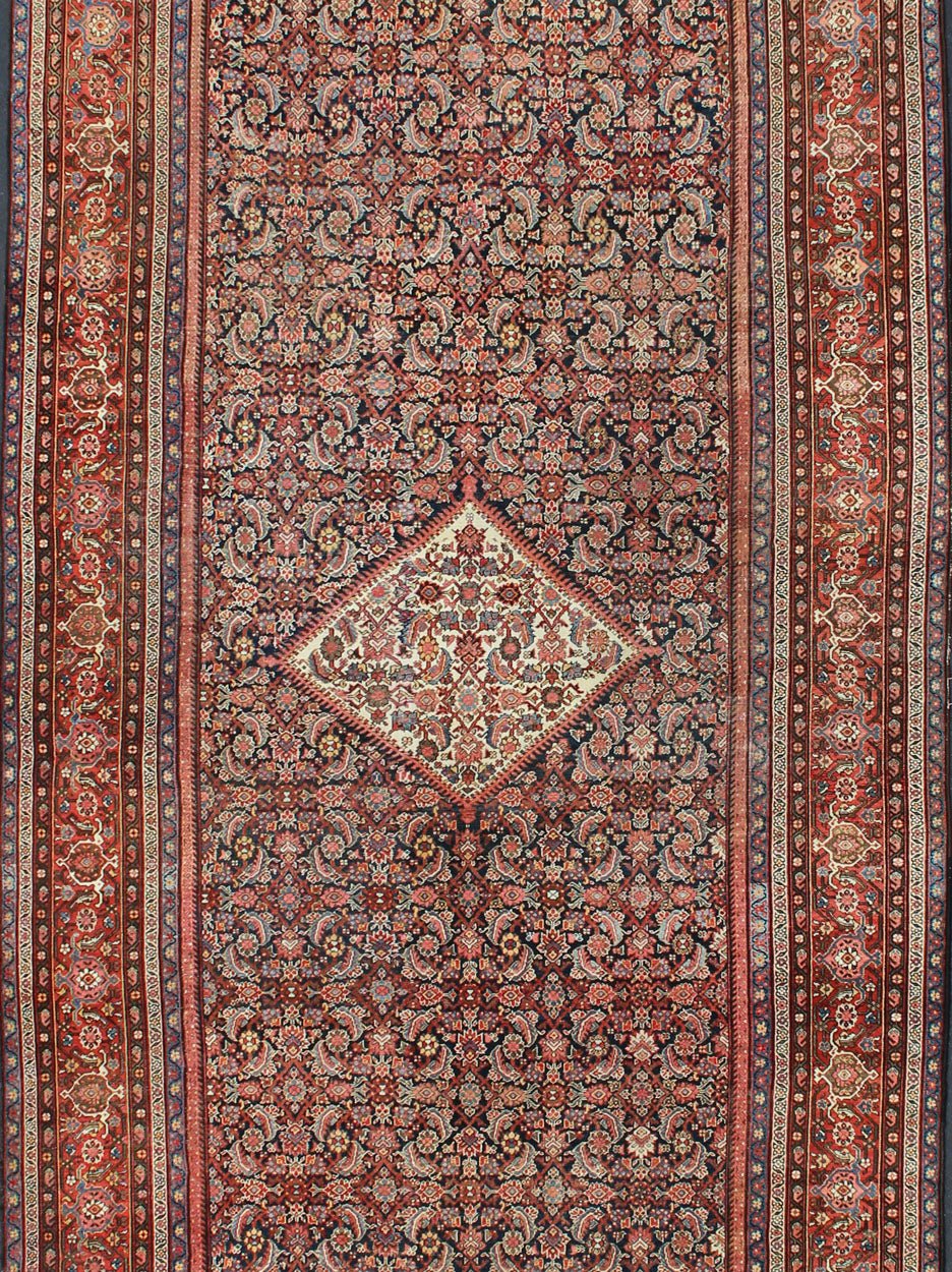 Very Long Persian Sultanabad Rug This antique Sultanabad rug was woven in Persia during the latter years of the 19th century. Persian Sultanabad rugs are admired for their exceptional compositions, which tend to be highly evocative of classical ... - Keivan Woven ArtsKB - TRA - 512 - 313Rug