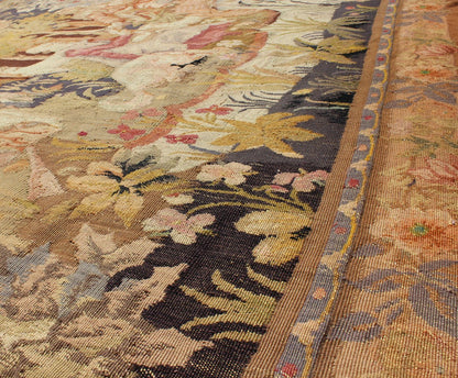 European Tapestry from 19th Century, France Depicting Abundant Woodland Scene This engaging antique European Tapestry from 1880s France depicts a traditional woodland landscape. The entire scene is set within an abundant woodland setting of tree... - Keivan Woven ArtsKBE - 170101 - 8437Rug