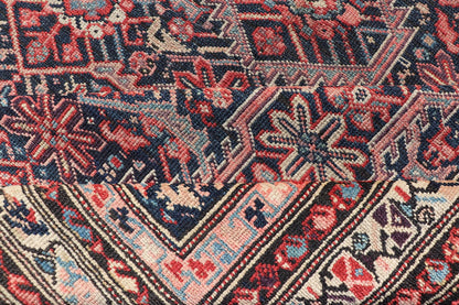 Jewel - Toned Antique Fine Persian Malayer with All - Over Geometric Design Red, blue, ivory, and multicolored Persian antique Long Malayer Runner with geometric floral design, kwarugs/ KBE - 200206, country of origin / type: Iran / Malayer, circa 19... - Keivan Woven ArtsKBE - 200206 - 12657Rug