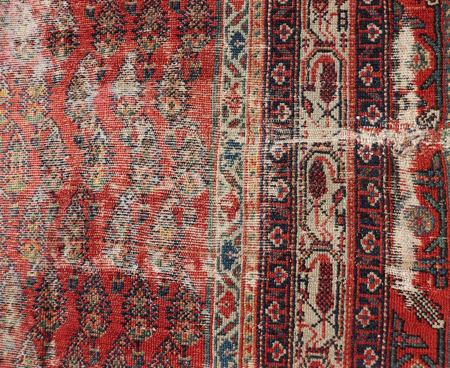 Measures: 6'10 x 15'0 Antique Persian Malayer Gallery by Keivan Woven Arts with Small All - Over Design. Keivan Woven Arts / Rug/ KBE - 230902, country of origin / type: Iran / Malayer, circa 1920. This antique Malayer gallery runner from 1920s Pers... - Keivan Woven ArtsKBE - 230902 - 25308Rug