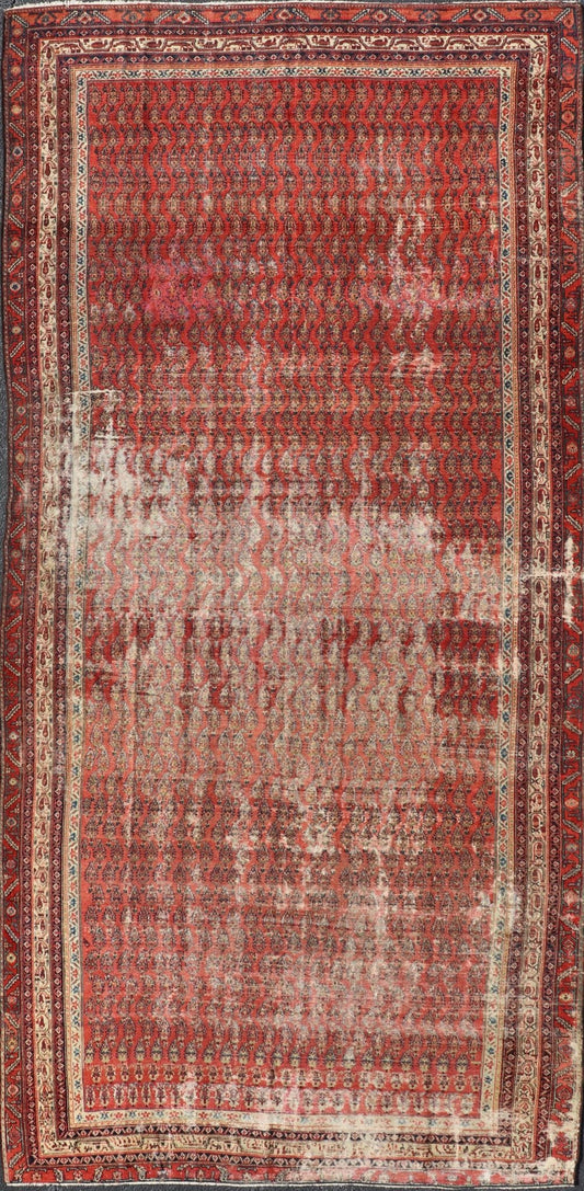 Measures: 6'10 x 15'0 Antique Persian Malayer Gallery by Keivan Woven Arts with Small All - Over Design. Keivan Woven Arts / Rug/ KBE - 230902, country of origin / type: Iran / Malayer, circa 1920. This antique Malayer gallery runner from 1920s Pers... - Keivan Woven ArtsKBE - 230902 - 25308Rug