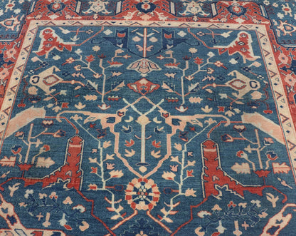 Measures: 9'1 x 11'8 Oushak By Keivan Woven Arts Turkish Rug with All Over Design. Keivan Woven Arts / rug KBE - 240204, country of origin / type: Turkey / Oushak. - Keivan Woven ArtsKBE - 240204 - 27646Rug