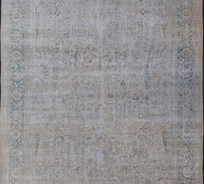 Antique Persian Tabriz Rug in Wool with All - Over Floral Design On Lt Tan Field Keivan Woven Arts. Rug KBE - NA - 190000, country of origin / type: Iran / Tabriz, circa 1910 Measures: 13'0 x 19'0 This antique Persian Tabriz rug features an all - ov... - Keivan Woven ArtsKBE - NA - 220072 - 14426Rug