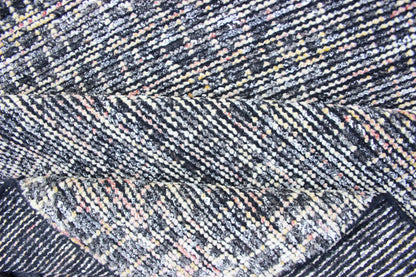 Modern Design Runner with All - over Checkerboard Design. Charcoal, yellow, Blue and white tones rug with modern free flowing design, rug AKHN - 1004 - POLLOC - 02, country of origin / type: India The subdued design of this piled Checkerboard Des... - Keivan Woven ArtsKHN - 1004 - POLLOC - 02 - 13888Rug
