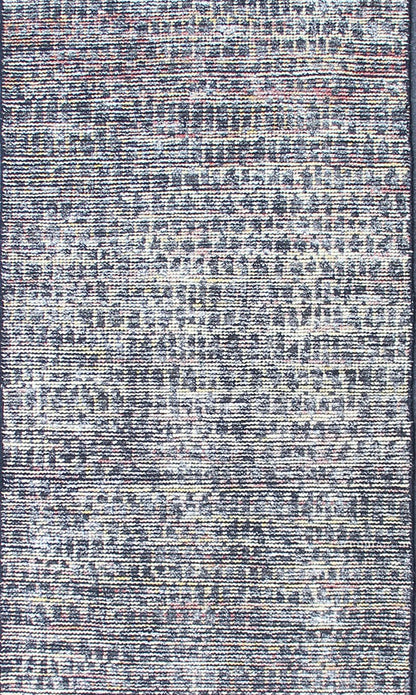 Modern Design Gallery Runner with All - over Checkerboard Design Hand - Knotted in Wool Measures: 2'7 x 10 Country of Origin: India; Type: Modern; Design: Checkered, Gingham, All - Over; Charcoal, Yellow, Blue and white tones rug with modern f... - Keivan Woven ArtsKHN - 1005 - POLLOC - 02 - 13892