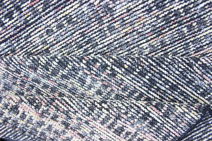 Modern Design Gallery Runner with All - over Checkerboard Design Hand - Knotted in Wool Measures: 2'7 x 10 Country of Origin: India; Type: Modern; Design: Checkered, Gingham, All - Over; Charcoal, Yellow, Blue and white tones rug with modern f... - Keivan Woven ArtsKHN - 1005 - POLLOC - 02 - 13892