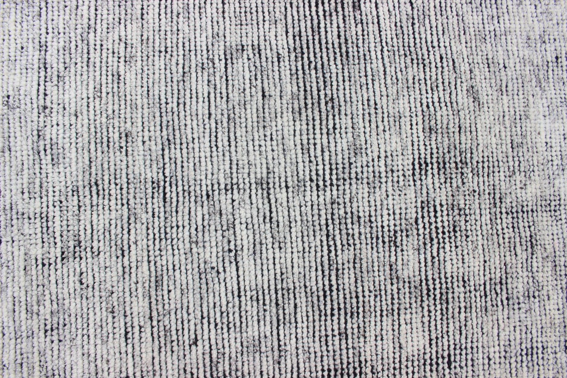 Indian Hand - Knotted Distressed Modern Abstract Black and White Area Rug Measures 9'2 x 11'10 Country of Origin: India; Type: Modern, Distressed Modern; Design: Minimal, Abstract, Modern; Keivan Woven Arts: rug KHN - 1018 - J1 - BLACK; ... - Keivan Woven ArtsKHN - 1018 - J1 - BLACK - 13498