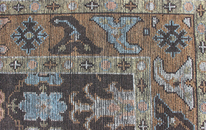 Modern Oushak Rug With Multi - Colored Pattern by Keivan Woven Arts Distressed multi colored design piled rug, Keivan Woven Arts rug KHN - 1019 - TR - 781, country of origin / type: India / Modern Piled Rug. A unique blend of historical and modern desig... - Keivan Woven ArtsKHN - 1019 - TR - 781 - 13504Rug