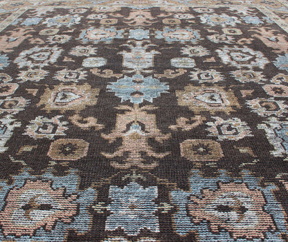 Modern Oushak Rug With Multi - Colored Pattern by Keivan Woven Arts Distressed multi colored design piled rug, Keivan Woven Arts rug KHN - 1019 - TR - 781, country of origin / type: India / Modern Piled Rug. A unique blend of historical and modern desig... - Keivan Woven ArtsKHN - 1019 - TR - 781 - 13504Rug