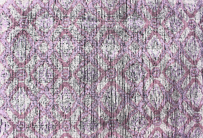 Silk Modern Distressed Rug in Light Purple, Gray and White. Multi Shades of white, cream, light purple, and gray with charcoal foundation showing in this unique modern distressed piled rug, rug KHN - 1024 - ARI - 13, country of origin / type: India / Ind... - Keivan Woven ArtsKHN - 1024 - ARI - 13 - 13528