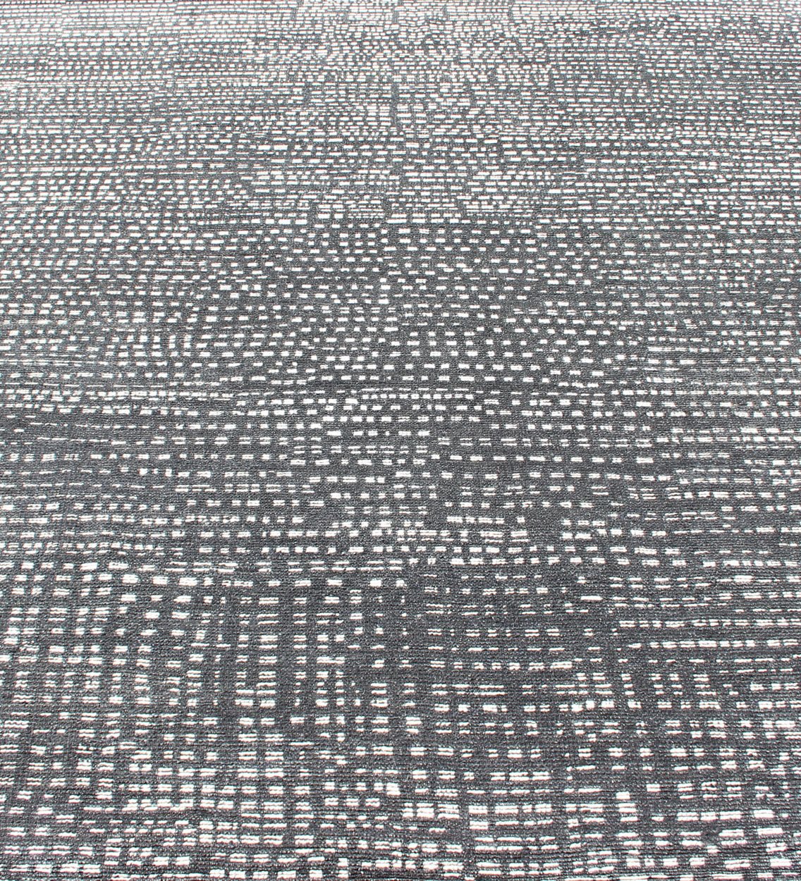 Distressed Modern Indian Wool Area Rug in Charcoal And White Measures 9'0 x 11'11 Country of Origin: Indian; Type: Modern; Design: Modern, Casual, Abstract, Speckled; Distressed Modern Indian Wool Area Rug in Charcoal With White Specks... - Keivan Woven ArtsKHN - 1033 - TR - 573 - 13552