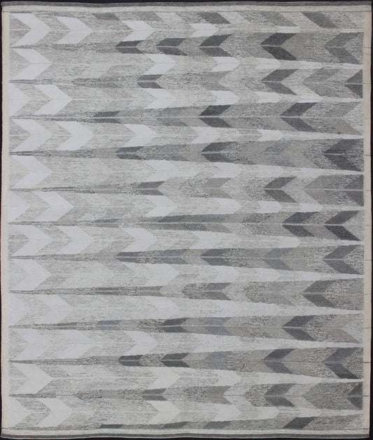 Large Modern Scandinavian/Swedish Flat - Weave Geometric Design Rug Large Modern Scandinavian Design Flat Weave Rug /Swedish Design Flat - Weave Rug. Rug/KHN - 1039 - SW - 105 This Scandinavian flat - weave patterned rug is inspired by the work of Swedi... - Keivan Woven ArtsKHN - 1039 - SW - 105 - 13574Rug