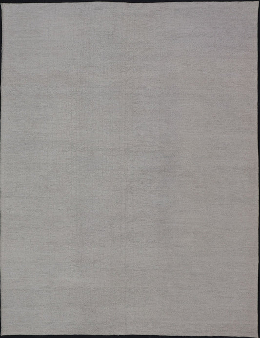 Reversible Large Modern Thick Flat Weave Rug in Minimalist Design with Khaki & Neutrals Measures 10'0 x 13'8 This large area rug with its minimalist design creates a serene and elegant atmosphere. With no featured design nor a border, th... - Keivan Woven ArtsKHN - 34903 - 21042