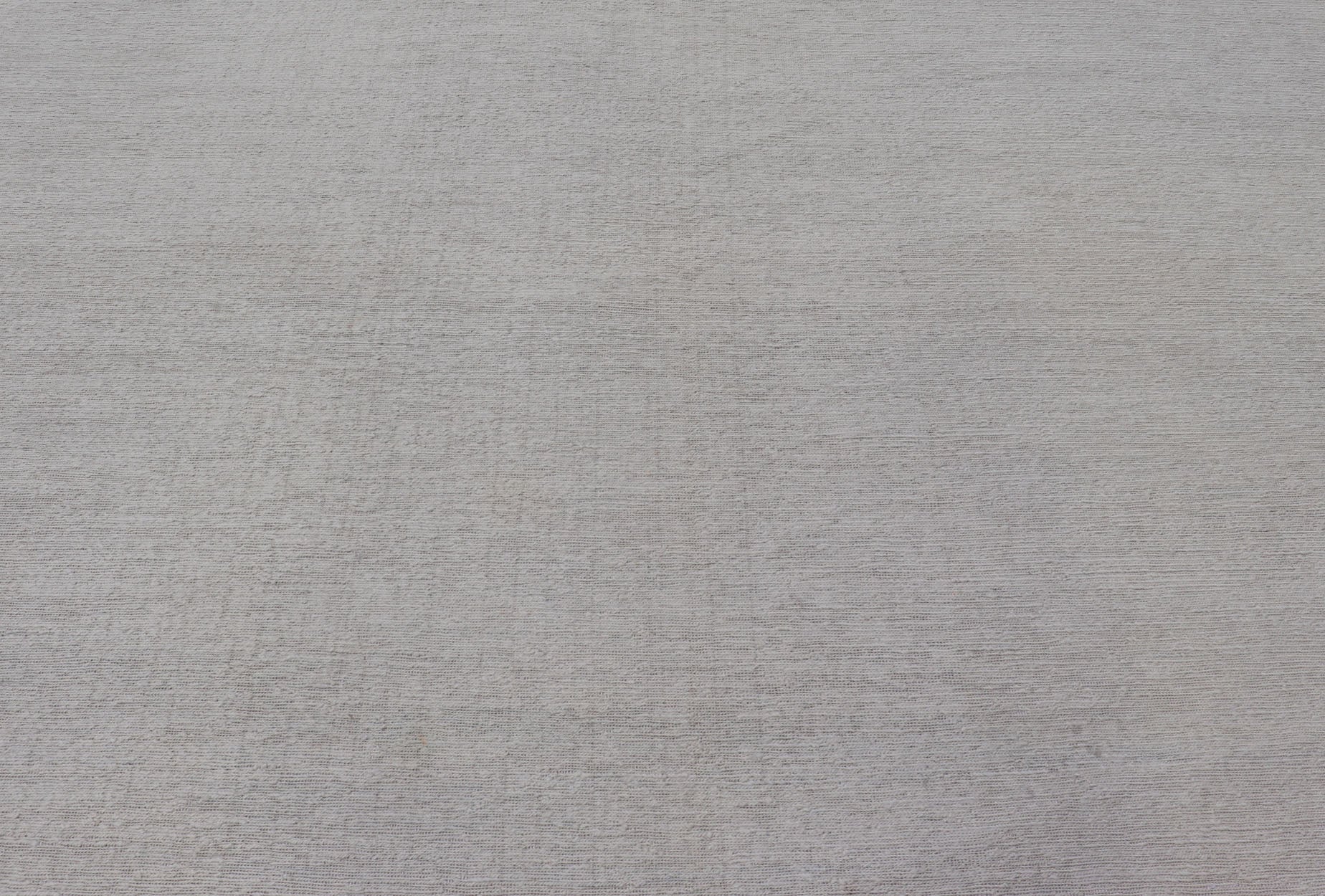 Reversible Large Modern Thick Flat Weave Rug in Minimalist Design with Khaki & Neutrals Measures 10'0 x 13'8 This large area rug with its minimalist design creates a serene and elegant atmosphere. With no featured design nor a border, th... - Keivan Woven ArtsKHN - 34903 - 21042