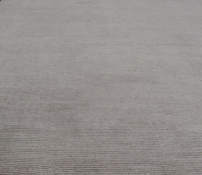 Large Square Modern Rug in Off White and Beige Large Square Modern Rug with Minimalist design in Off White and Beige. Country of Origin: India; Keivan Woven Arts/ Rug/ KHN - 34904 Type: Modern, Minimal; Design: Abstract, Minimalist Measure... - Keivan Woven ArtsKHN - 34904 - 21048Rug