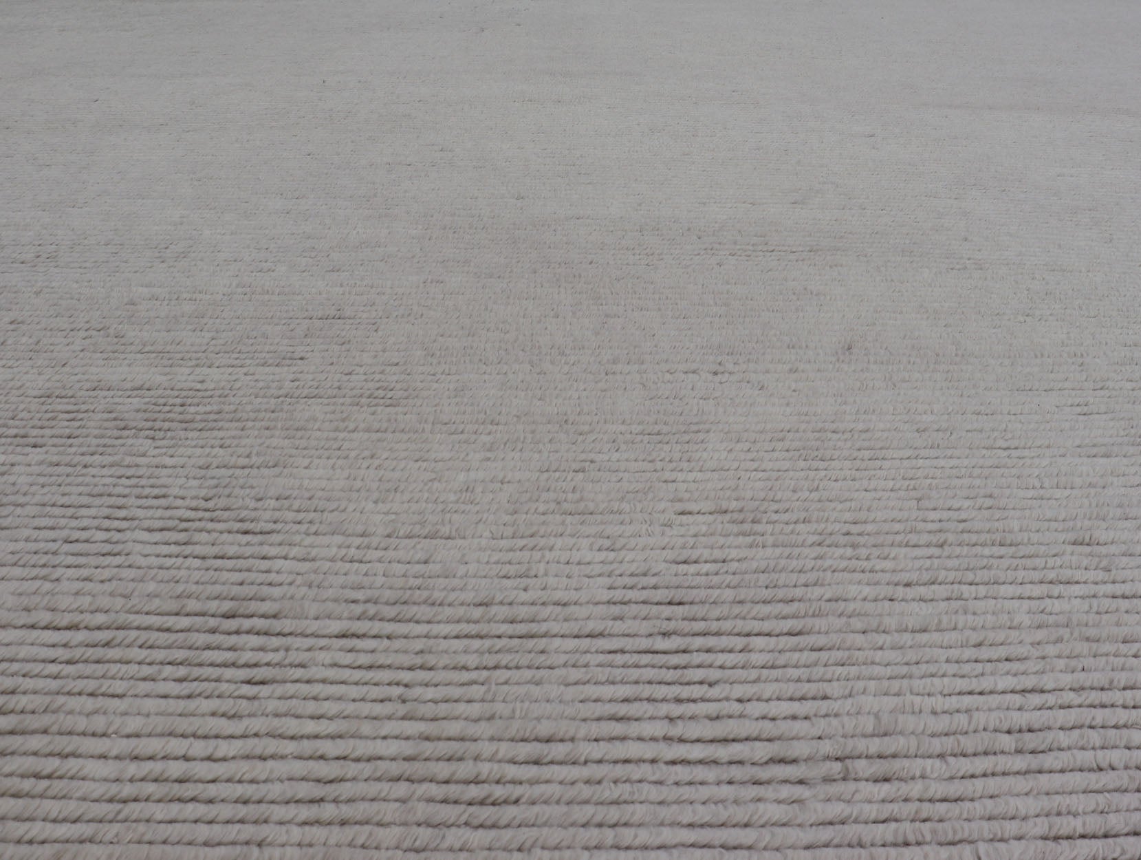 Large Square Modern Rug in Off White and Beige Large Square Modern Rug with Minimalist design in Off White and Beige. Country of Origin: India; Keivan Woven Arts/ Rug/ KHN - 34904 Type: Modern, Minimal; Design: Abstract, Minimalist Measure... - Keivan Woven ArtsKHN - 34904 - 21048Rug