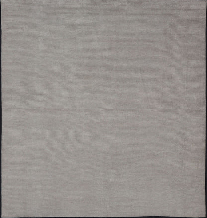 Large Square Modern Rug in Off White and Beige Large Square Modern Rug with Minimalist design in Off White and Beige. Country of Origin: India; Keivan Woven Arts/ Rug/ KHN - 34904 Type: Modern, Minimal; Design: Abstract, Minimalist Measure... - Keivan Woven ArtsKHN - 34904 - 21048Rug