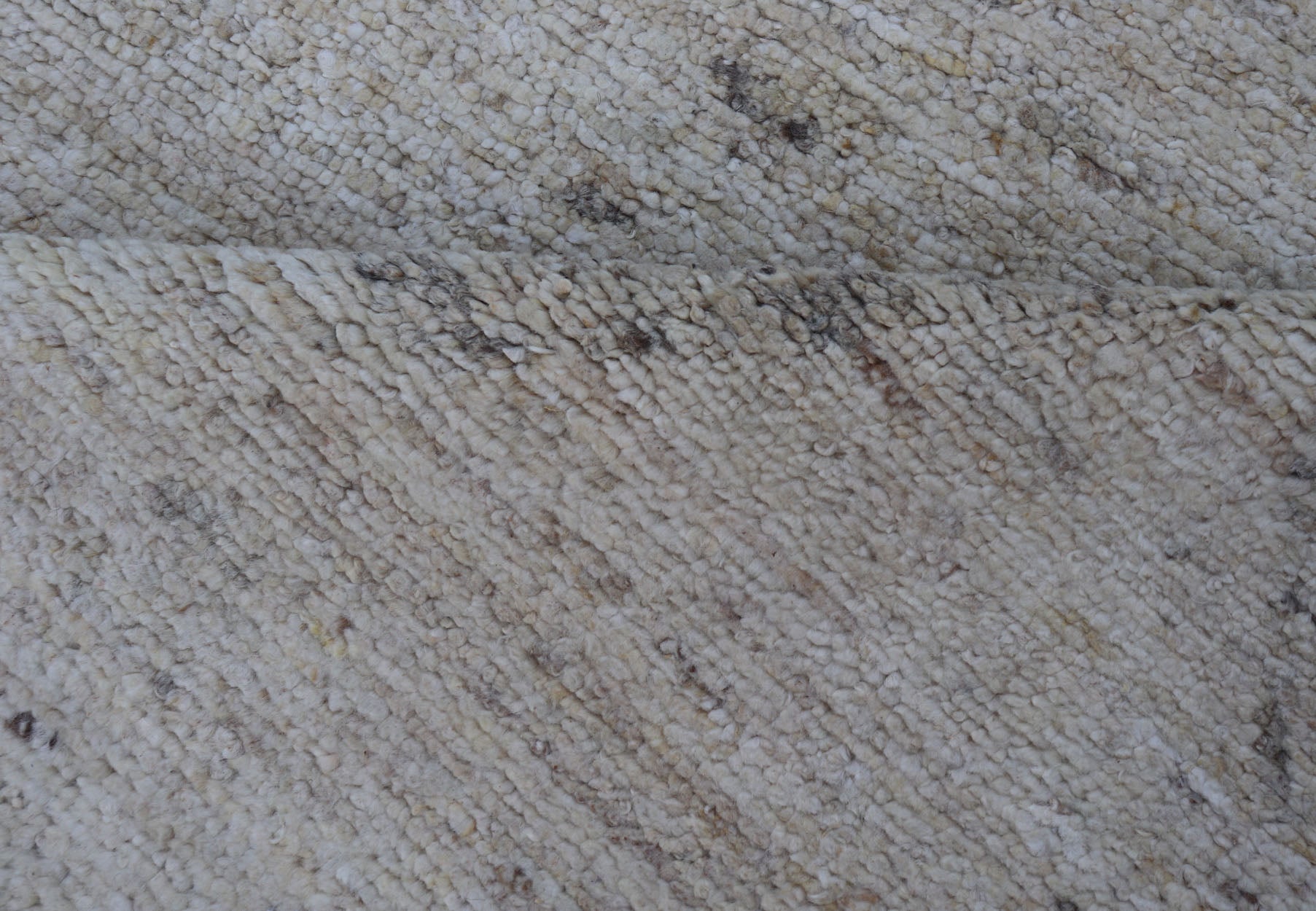Hand Knotted Neutral Modern Gallery Runner with Tribal Diamond Design in Light Gray Measures 5'3 x 15'0 This modern Indian gallery runner features a faded creamy beige field homing light gray diamonds, loosely resembling Moroccan triba... - Keivan Woven ArtsKHN - 34909 - TR - 1057 - 21066Rug