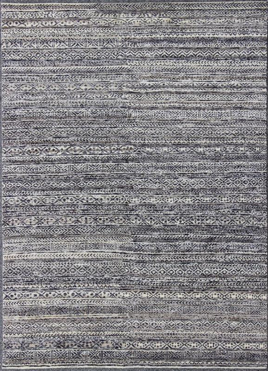 Shades of Midnight Blue, Royal Blue and Charcoal Modern Design Piled Rug Shades of Midnight Blue, Royal Blue and Charcoal Modern Design Piled Rug in striped design. Keivan Woven Arts / rug KHN - 416 , country of origin / type: India / Scandinavia... - Keivan Woven ArtsKHN - 416 - TR - D2 - 60 - 6454Rug