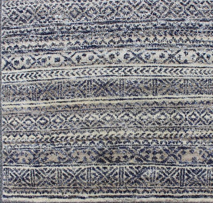 Shades of Midnight Blue, Royal Blue and Charcoal Modern Design Piled Rug Shades of Midnight Blue, Royal Blue and Charcoal Modern Design Piled Rug in striped design. Keivan Woven Arts / rug KHN - 416 , country of origin / type: India / Scandinavia... - Keivan Woven ArtsKHN - 416 - TR - D2 - 60 - 6454Rug