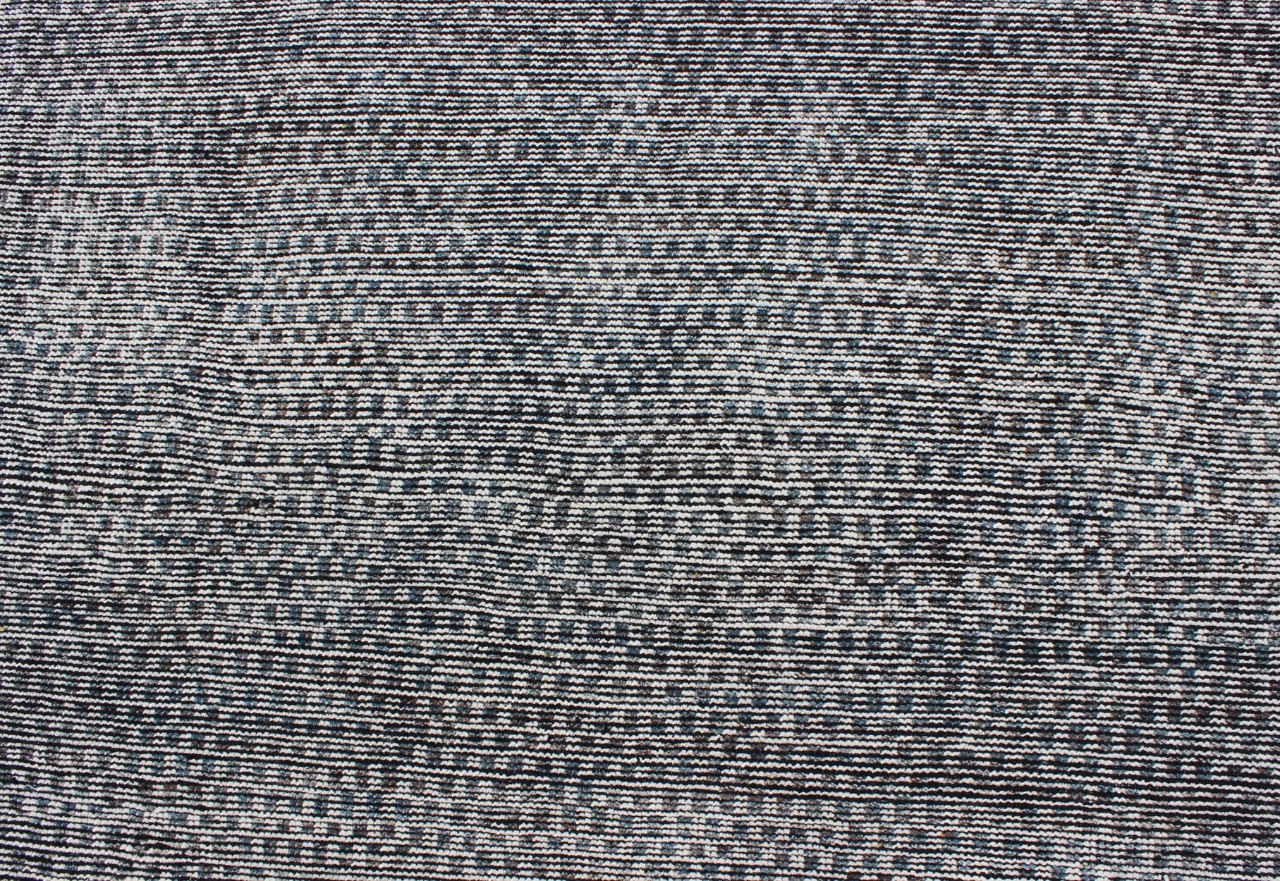 Modern Design Distressed Rug in Shades of Gray, Charcoal & White With Checkered. Keivan Woven Arts - Shades of gray and charcoal modern Indian flat - weave rug, rug khn - 506 - tr - 577, country of origin / type: India / Scandinavian flat - weave. This... - Keivan Woven ArtsKHN - 506 - TR - 577 - 10203Rug