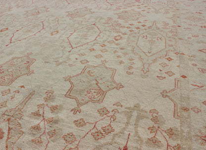 Large All - Over Modern Khotan in Taupe, Cream, Gray, and Soft Red. Large Khotan Design Rug with all over Large scale design. rug KOL - 70556, country of origin / type: Afghanistan / Khotan This Khotan features an all over tribal Design flank... - Keivan Woven ArtsKOL - 70556 - 8984Rug