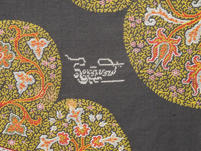 L11 - 0403 Large European Paisley Shawl with Highly Decorative Flora and Paisley Motifs This finely - woven antique Indian Paisley features an elaborate design of all - over decorative paisley motifs. Surrounding the central figure are branching flora... - Keivan Woven ArtsL11 - 0403 - 2545Rug