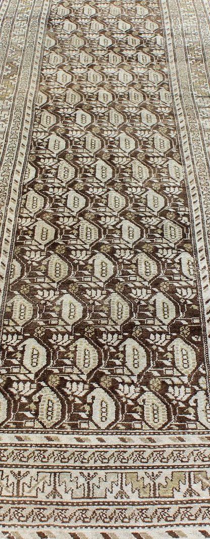 Early 20th Century Antique Persian Malayer Rug with All - Over Paisley Design, rug l11 - 0915, country of origin / type: Iran / Malayer, circa 1920 This antique Persian Malayer long runner from early 20th century (circa 1920s) Iran features an all - o... - Keivan Woven ArtsL11 - 0915 - 88Rug