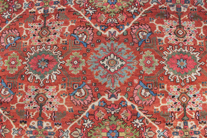 Antique Persian Sultanabad - Mahal Rug in Jewel Tones & All - Over Geometric Design. Antique Persian Sultanabad - Mahal Rug, Keivan Woven Arts / rug L11 - 1207, country of origin / type: Persian / Sultanabad, circa Early - 20th Century. Measures: ... - Keivan Woven ArtsL11 - 1207 - 2979Rug