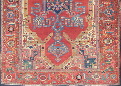 spectacular Large Antique Persian Bakshaish Serapi Rug. kwarugs / M14 - 0201. Large Serapi, Large Bakshaish. Antique large Persian. Among the carpets produced in north eastern Persia of Azerbaijan district, Serapi and Bakhshaish rugs are well know... - Keivan Woven ArtsM14 - 0201 - 6326Rug