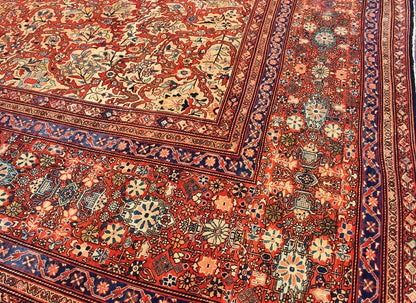 Palace - Sized Extremely Finely Woven Antique Sarouk - Farahan Persian Rug. Palace - Sized Extremely Finely Woven Antique Sarouk - Farahan Persian Rug . Rug M14 - 0303, Measures: 17'3 x 30'8. Mansion Sized antique Persian Sarouk - Farahan ca... - Keivan Woven ArtsM14 - 0303 - 5397Rug