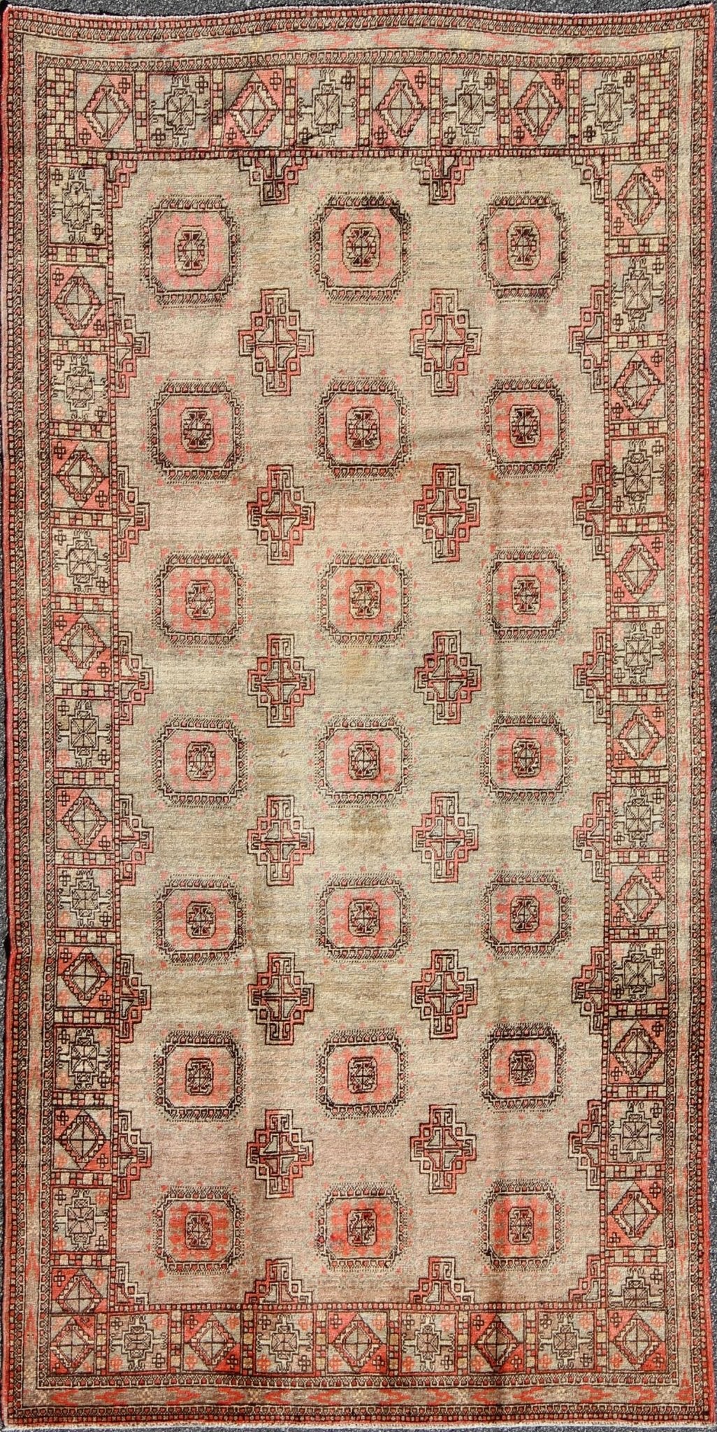 Early 20th Century Antique Khotan Rug with All - Over Geometric Blossom Design, rug mp - 1301 - 214, country of origin / type: East Turkestan / Khotan, circa 1920 This attractive antique Khotan rug (circa 1920) is a spectacular testament to the comple... - Keivan Woven ArtsMP - 1301 - 214 - 3980Rug