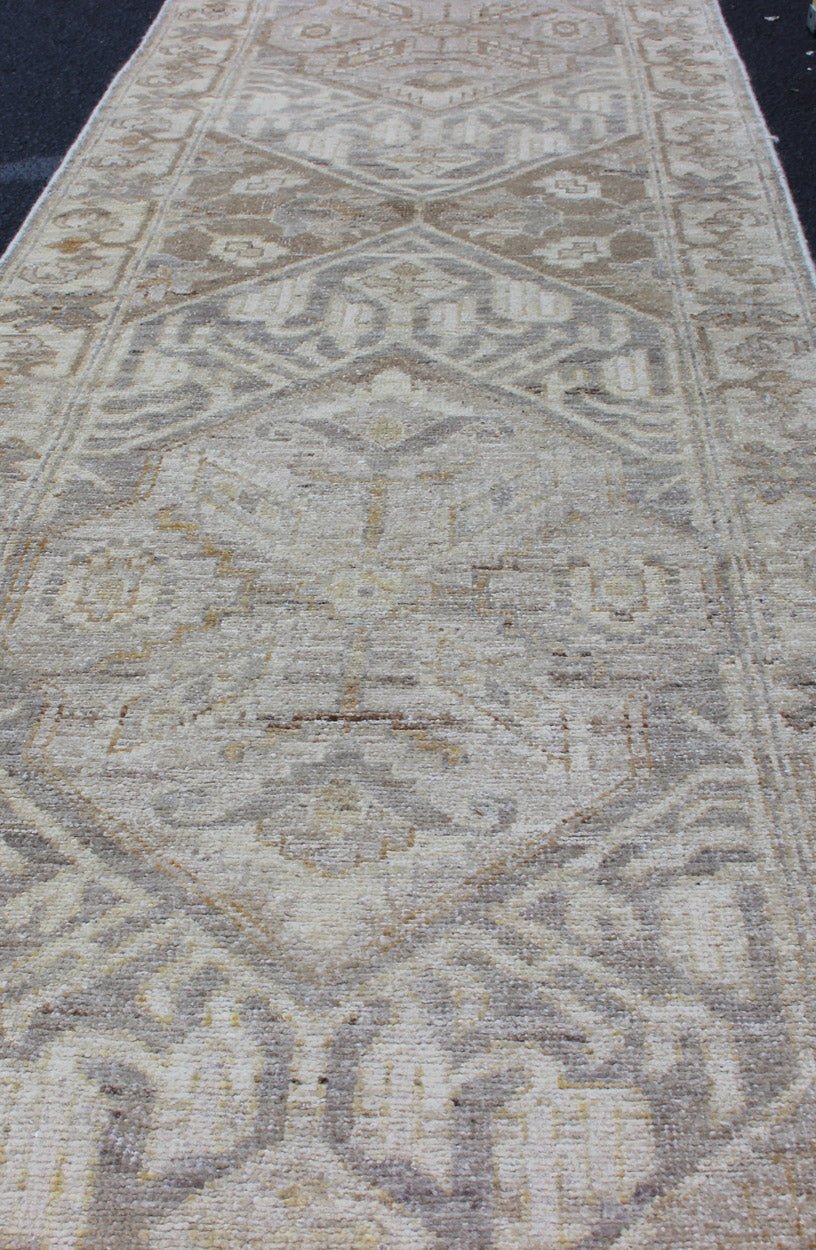 Keivan Woven Arts Khotan Runner with All - Over Geometric Medallion Pattern. Keivan Woven Arts / rug / MP - 1310 - 131 country of origin / type: Afghanistan / Khotan. Measures: 2'5 x 10'8 This Khotan features a geometric all - over design flanked by a ... - Keivan Woven ArtsMP - 1310 - 131 - 4762Rug