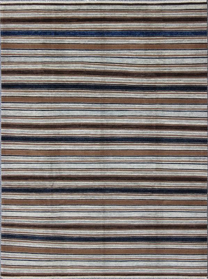Keivan Woven Arts Fine Gabeh Rug in Stripe Design. Keivan Woven Arts rug/MP - 1703 - 1290, country of origin / type: Afghanistan Measures: 9'0 x 11'6 Made with traditions of Gabbeh from southern Iran, This finely woven rug displays a... - Keivan Woven ArtsMP - 1703 - 1290 - 8263Rug