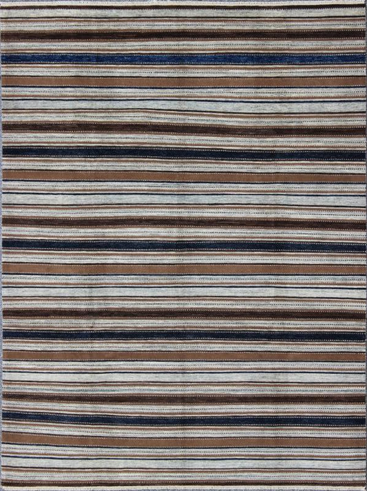Keivan Woven Arts Fine Gabeh Rug in Stripe Design. Keivan Woven Arts rug/MP - 1703 - 1290, country of origin / type: Afghanistan Measures: 9'0 x 11'6 Made with traditions of Gabbeh from southern Iran, This finely woven rug displays a... - Keivan Woven ArtsMP - 1703 - 1290 - 8263Rug