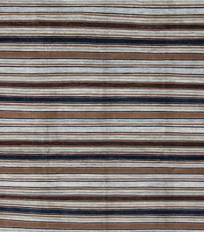 Keivan Woven Arts Fine Gabeh Rug in Stripe Design. Keivan Woven Arts rug/MP - 1703 - 1290, country of origin / type: Afghanistan Measures: 9'0 x 11'6 Made with traditions of Gabbeh from southern Iran, This finely woven rug displays a... - Keivan Woven ArtsMP - 1703 - 1290 - 8263Rug