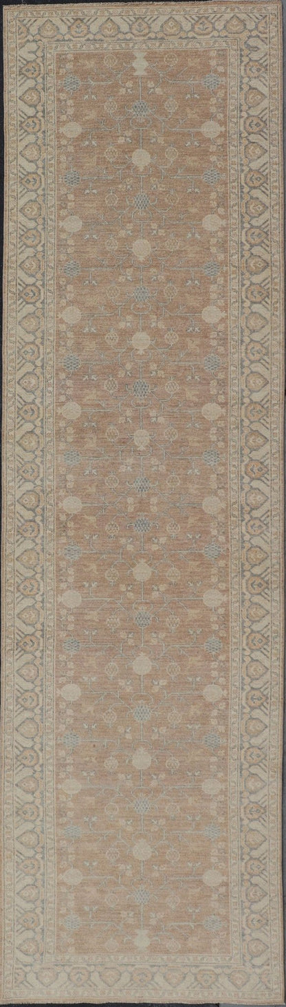 Gallery Khotan Runner with Pomegranate Design in Light Tones Khotan Rug with Pomegranate Design. rug MP - 1709 - 273 country of origin / type: Afghanistan / Khotan, circa Early - 21st Century. Measures: 4'0 x 15'5. This Reproduction Khot... - Keivan Woven ArtsMP - 1709 - 273 - 8907Rug
