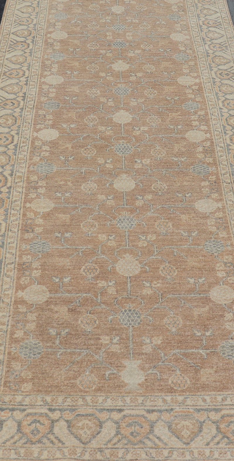 Gallery Khotan Runner with Pomegranate Design in Light Tones Khotan Rug with Pomegranate Design. rug MP - 1709 - 273 country of origin / type: Afghanistan / Khotan, circa Early - 21st Century. Measures: 4'0 x 15'5. This Reproduction Khot... - Keivan Woven ArtsMP - 1709 - 273 - 8907Rug