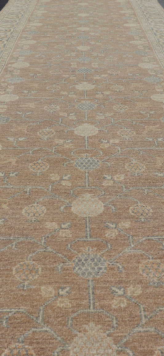 Gallery Khotan Runner with Pomegranate Design in Light Tones Khotan Rug with Pomegranate Design. rug MP - 1709 - 273 country of origin / type: Afghanistan / Khotan, circa Early - 21st Century. Measures: 4'0 x 15'5. This Reproduction Khot... - Keivan Woven ArtsMP - 1709 - 273 - 8907Rug