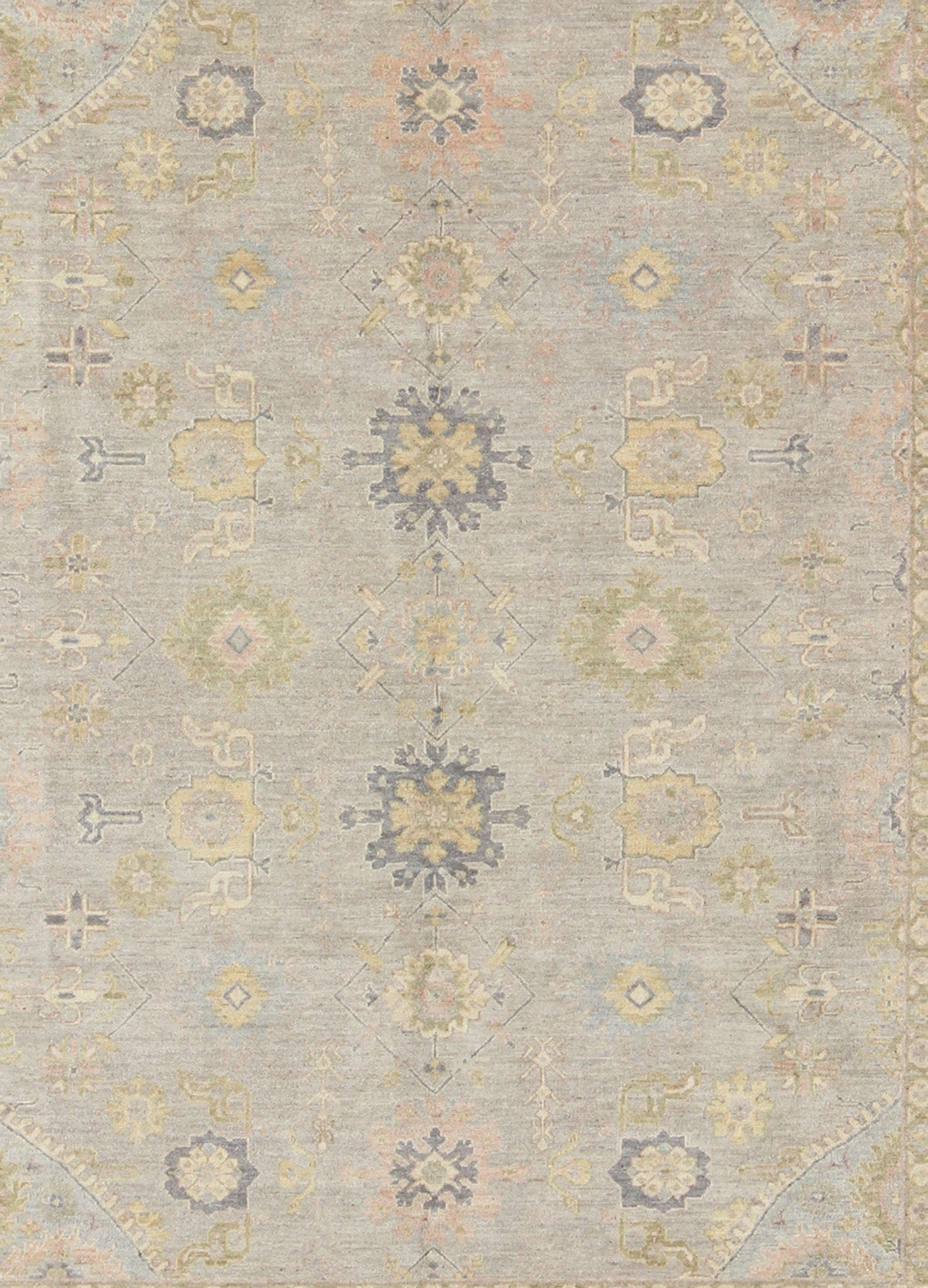 Modern Tabriz Design Fine Rug in Muted Gray Blue Background, Medium Gray Blue Border Tabriz design Fine rug with all - over Sub - floral design in light and dark blue gray, taupe and grays, Keivan Woven Arts / rug/MP - 1710 - 3053, country of origin'/ t... - Keivan Woven ArtsMP - 1710 - 3053 - 8929Rug