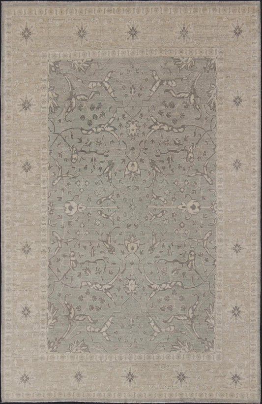 Charming Tabriz Design Rug with All - Over Design in Gray's, Tan, and Cream Tabriz Design Rug with all - over design in cream, tan, and grays / fine tabriz Keivan Woven Arts / rug MP - 1903 - 10205, country of origin / type: Afghanistan / Tabriz ... - Keivan Woven ArtsMP - 1903 - 10205 - 30Rug