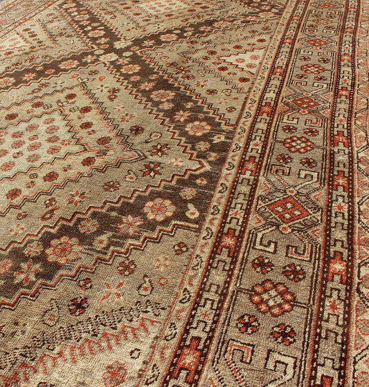 Early 20th Century Antique Khotan Rug with Paired Diamond Medallions, rug mp - 39e, country of origin / type: Turkey / Khotan, circa 1920 This delicately rendered antique Khotan rug was handcrafted in Turkestan during the early part of 20th centur... - Keivan Woven ArtsMP - 39E - 988Rug